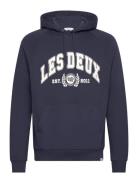 University Hoodie Tops Sweatshirts & Hoodies Hoodies Blue Les Deux