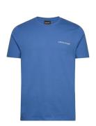 Embroidered T-Shirt Tops T-Kortærmet Skjorte Blue Lyle & Scott