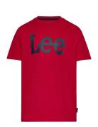 Wobbly Graphic T-Shirt Tops T-Kortærmet Skjorte Red Lee Jeans