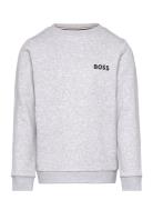 Sweatshirt Tops Sweatshirts & Hoodies Sweatshirts Grey BOSS