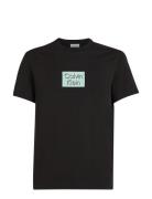 Cut Out Shadow Logo T-Shirt Tops T-Kortærmet Skjorte Black Calvin Klei...