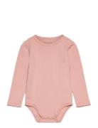 Body Ls Solid Bodies Long-sleeved Pink Fixoni