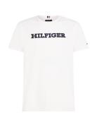 Twill Embroidery Monotype Tee Tops T-Kortærmet Skjorte White Tommy Hil...