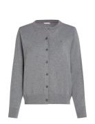 Im Co Jersey Stc Cardi Ls C-Nk Tops Knitwear Cardigans Grey Tommy Hilf...