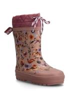 Rainboots With Woollining Shoes Rubberboots High Rubberboots Pink ANGU...