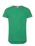 Tjm Xslim Jaspe C Neck Ext Tops T-Kortærmet Skjorte Green Tommy Jeans