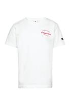 Crewneck T-Shirt Sport T-Kortærmet Skjorte White Champion