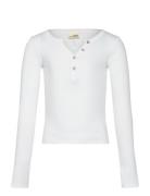 T-Shirt Long-Sleeve Tops T-shirts Long-sleeved T-Skjorte White Sofie S...