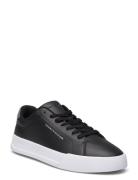 Th Court Leather Grain Ess Low-top Sneakers Black Tommy Hilfiger