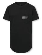 Kobmarinus S/S Tee Print Box Jrs Noos Tops T-Kortærmet Skjorte Black K...