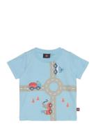 Lwtay 201 - T-Shirt S/S Tops T-Kortærmet Skjorte Blue LEGO Kidswear
