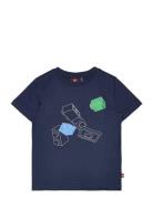 Lwtano 204 - T-Shirt S/S Tops T-Kortærmet Skjorte Navy LEGO Kidswear