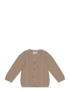 Cardigan Knit Tops Knitwear Cardigans Beige En Fant