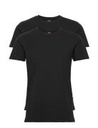 Levis Men Solid Crew 2P Tops T-Kortærmet Skjorte Black Levi´s
