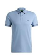 Paule Tops Polos Short-sleeved Blue BOSS