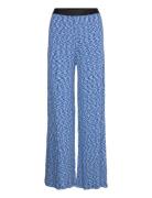 2X2 Cotton Space Veran Pants Bottoms Trousers Wide Leg Blue Mads Nørga...