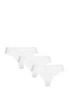 Pcnamee Thong 3-Pack Noos G-streng Undertøj White Pieces