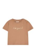 Single Favorite Taurus Tee Tops T-Kortærmet Skjorte Brown Mads Nørgaar...