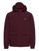 Hooded Pocket Jacket Tynd Jakke Purple Lyle & Scott