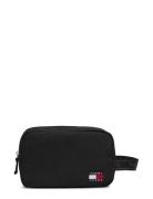 Tjm Essential Daily Washbag Toilettaske Black Tommy Hilfiger