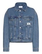 Boxy Denim Jacket Jakke Denimjakke Blue Calvin Klein Jeans