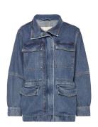 Denim Field Jacket Jakke Denimjakke Blue GANT