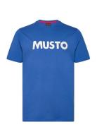 M Musto Logo Tee Sport T-Kortærmet Skjorte Blue Musto