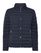 Quilted Funnelneck Puffer Coat Foret Jakke Navy Lauren Ralph Lauren