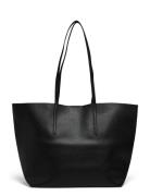 Pebbled Effect Shopper Bag Shopper Taske Black Mango