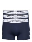 Classic Stretch-Cotton Trunk 3-Pack Boxershorts Blue Polo Ralph Lauren