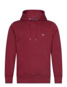 Reg Shield Hoodie Tops Sweatshirts & Hoodies Hoodies Red GANT