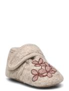 Hortensia Wool Slippers Slippers Hjemmesko Beige Melton