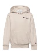 Hooded Sweatshirt Tops Sweatshirts & Hoodies Hoodies Beige Champion