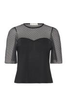 310 Devi Top Tops T-shirts & Tops Short-sleeved Black Ida Sjöstedt