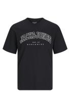 Jjecaleb Varsity Tee Ss O-Neck Sn Mni Tops T-Kortærmet Skjorte Black J...