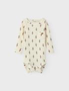 Nbmgio Ben Ls Slim Body Lil Bodies Long-sleeved Cream Lil'Atelier