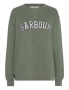 Barbour Northumb Sweat Tops Sweatshirts & Hoodies Sweatshirts Khaki Gr...