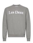 Charles Sweatshirt Tops Sweatshirts & Hoodies Sweatshirts Grey Les Deu...