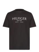 Big Hilfiger Tee Tops T-Kortærmet Skjorte Black Tommy Hilfiger