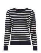 Co Jersey Stitch Ls Boat-Nk Swt Tops Knitwear Jumpers Navy Tommy Hilfi...