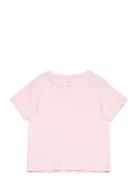 Nkflomster Ss Short Loose Top Tops T-Kortærmet Skjorte Pink Name It