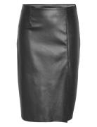 Nmclara Hw Slit Midi Length Skirt Noos Knælang Nederdel Black NOISY MA...