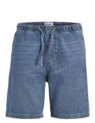 Jjitony Jjjogger Shorts Mf 370 Styd Ln Bottoms Shorts Denim Blue Jack ...