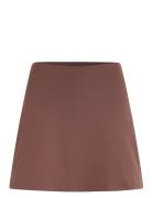 The Skort, High-Rise Kort Nederdel Brown Girlfriend Collective