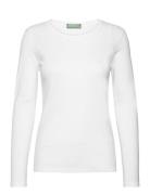 T-Shirt L/S Tops T-shirts & Tops Long-sleeved White United Colors Of B...