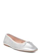 Bow Leather Ballerina Ballerinasko Ballerinaer Silver Mango