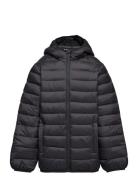 Hood Quilted Coat Foret Jakke Black Mango