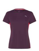 Run Favorites Velocity Tee W Sport T-shirts & Tops Short-sleeved Purpl...