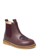 Booties - Flat - With Elastic Boots Støvler Brown ANGULUS