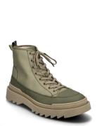 Kamiki High U Textile High-top Sneakers Green Sneaky Steve